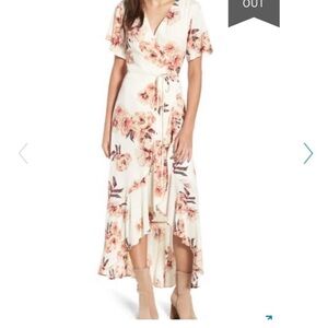 Leith long languid dress yellow